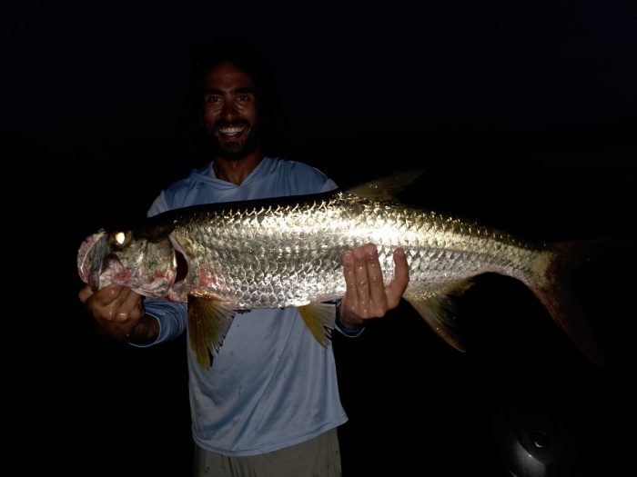 Last minute fishing charter produces tarpon!
